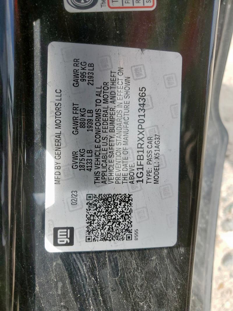 2023 CHEVROLET CAMARO LS 1G1FB1RXXP0134365
