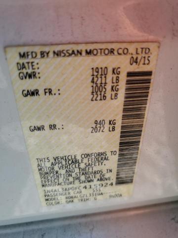 2015 NISSAN ALTIMA 2.5 1N4AL3AP0FC415924
