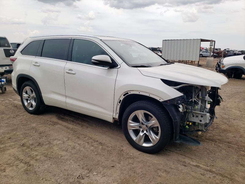 Vin: 5tdykrfh7fs082913, lot: 58850275, toyota highlander limited 20154