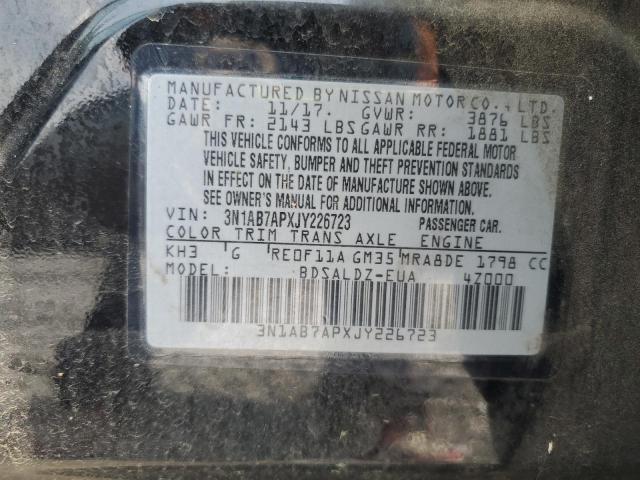 2018 NISSAN SENTRA S - 3N1AB7APXJY226723
