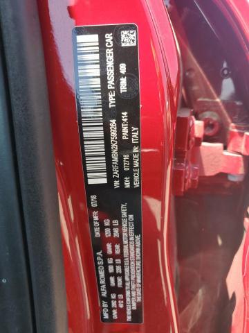 2019 ALFA ROMEO GIULIA TI ZARFAMBN2K7599264