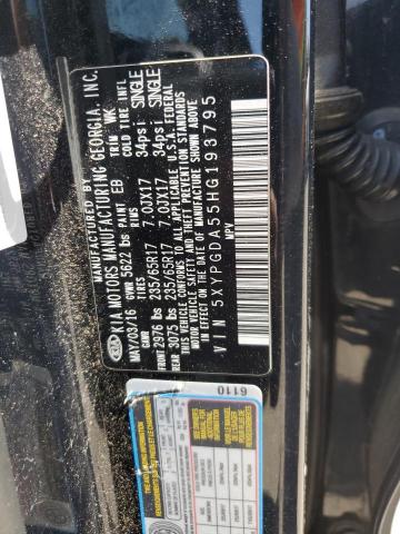 2017 KIA SORENTO LX 5XYPGDA55HG193795