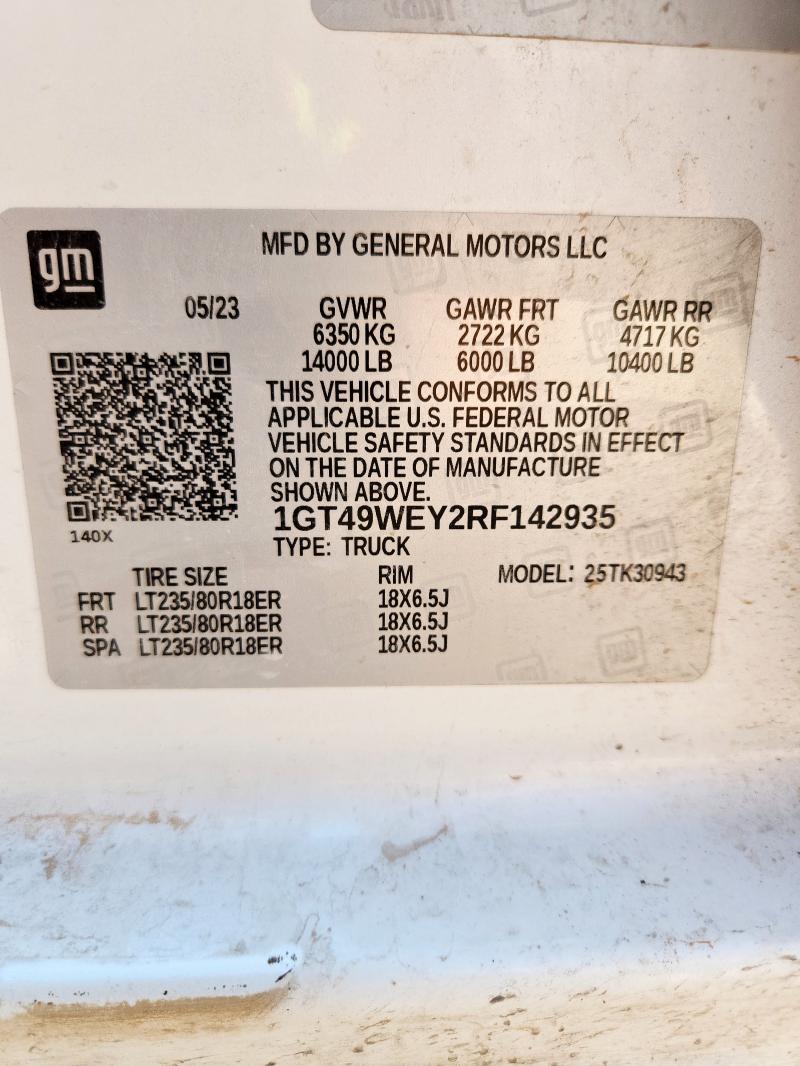 2024 GMC SIERRA K3500 DENALI 1GT49WEY2RF142935