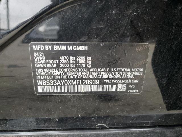 2021 BMW M3 COMPETI WBS33AY0XMFL28939
