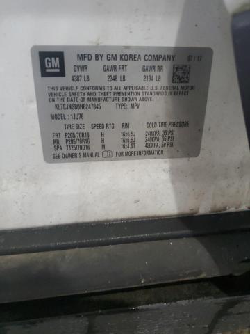 2017 CHEVROLET TRAX LS KL7CJNSB0HB247845