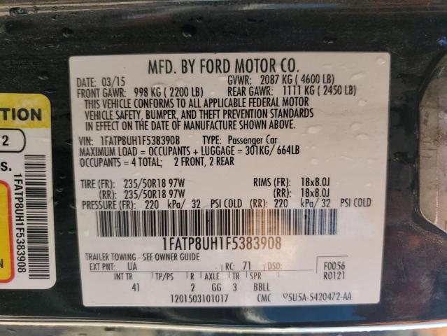 2015 FORD MUSTANG - 1FATP8UH1F5383908