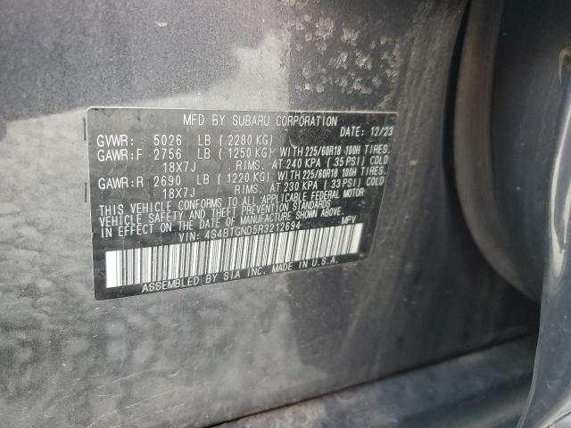 2024 SUBARU OUTBACK LI - 4S4BTGND5R3212694