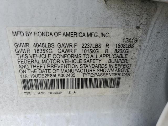 2020 ACURA ILX PREMIU 19UDE2F85LA002435