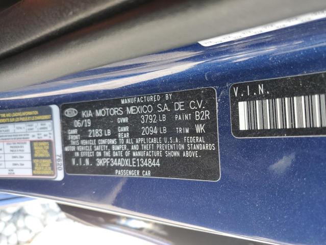 2020 KIA FORTE GT L 3KPF34ADXLE134844