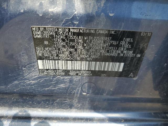 2010 TOYOTA RAV4 - 2T3BF4DV5AW042116