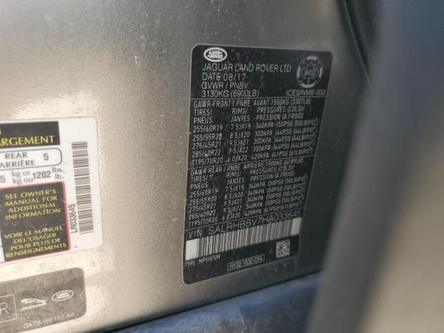 2017 LAND ROVER DISCOVERY - SALRHBBV7HA033645