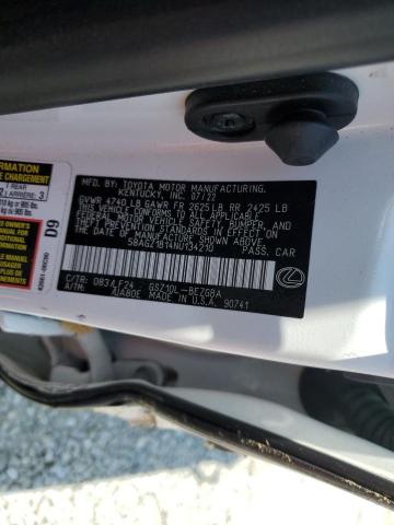 2022 LEXUS ES 350 BAS 58AGZ1B14NU134210