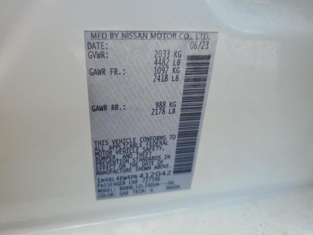 2023 NISSAN ALTIMA SL 1N4BL4EW4PN412042