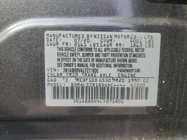 2020 NISSAN SENTRA SR 3N1AB8DV4LY271806