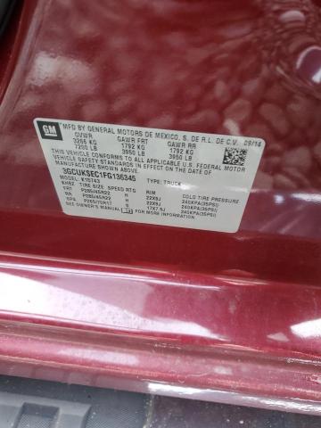 2015 CHEVROLET SILVERADO - 3GCUKSEC1FG136345
