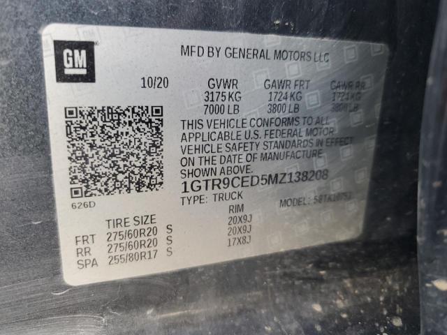 2021 GMC SIERRA K15 1GTR9CED5MZ138208