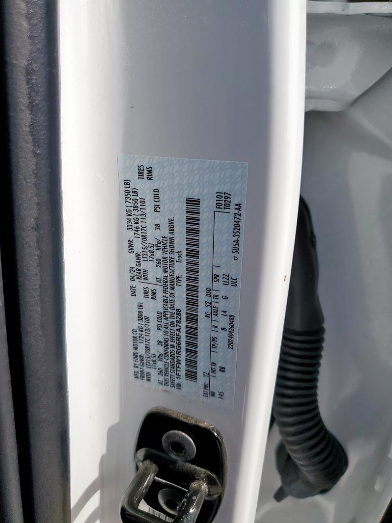 2024 FORD F150 RAPTO 1FTFW1RG6RFA78288