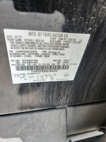 2017 FORD TAURUS LIM - 1FAHP2F83HG104370
