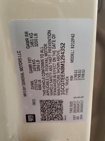 2021 CHEVROLET COLORADO Z 1GCGTEEN8M1294352