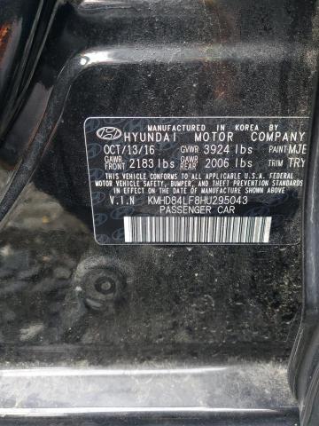 2017 HYUNDAI ELANTRA KMHD84LF8HU295043