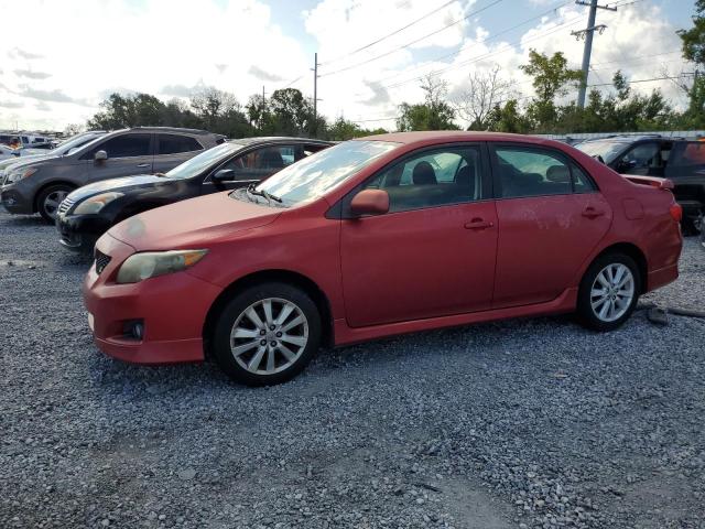 TOYOTA COROLLA BA 2009 red  gas 2T1BU40E39C141261 photo #1