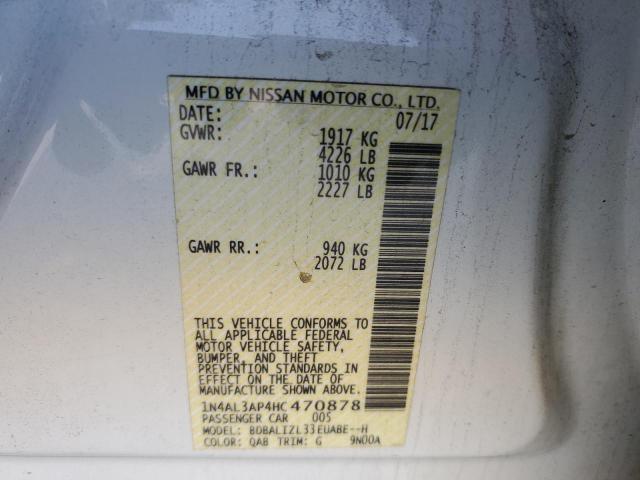 2017 NISSAN ALTIMA 1N4AL3AP4HC470878