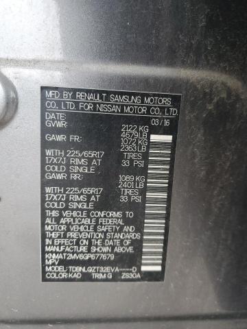2016 NISSAN ROGUE S - KNMAT2MV6GP677679