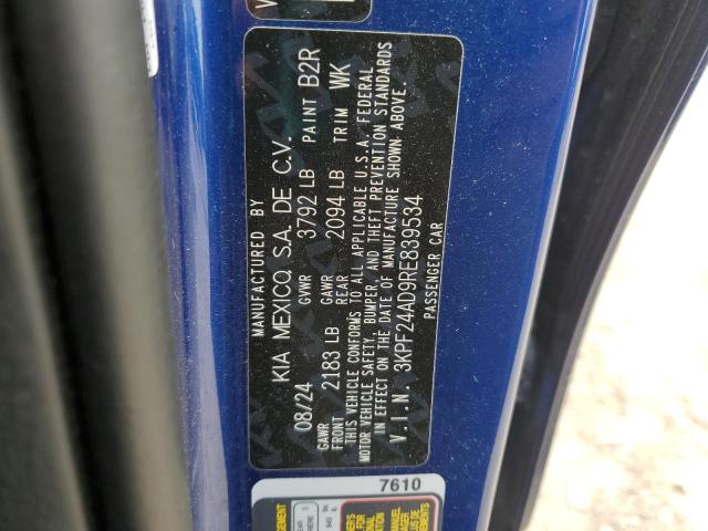 2024 KIA FORTE LX #3260249698