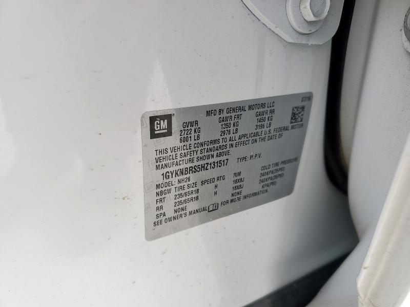 2017 CADILLAC XT5 LUXURY - 1GYKNBRS5HZ131517