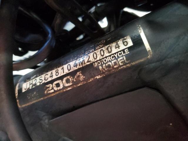2004 HONDA CB900 F JH2SC48104M200046