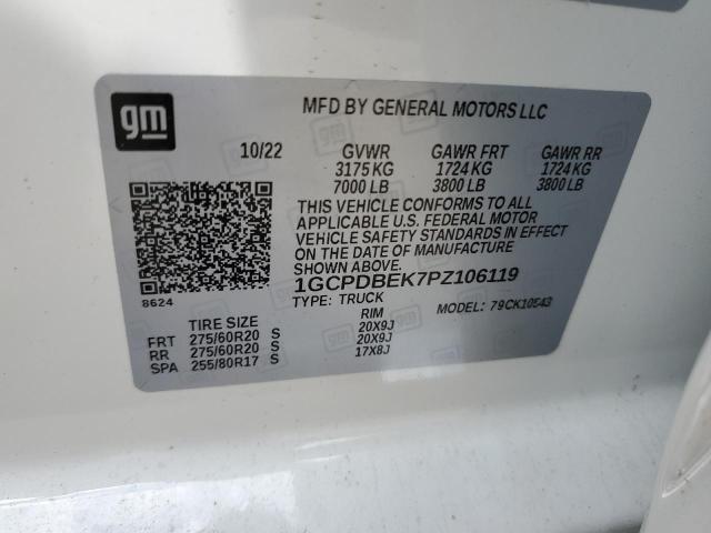 2023 CHEVROLET SILVERADO - 1GCPDBEK7PZ106119