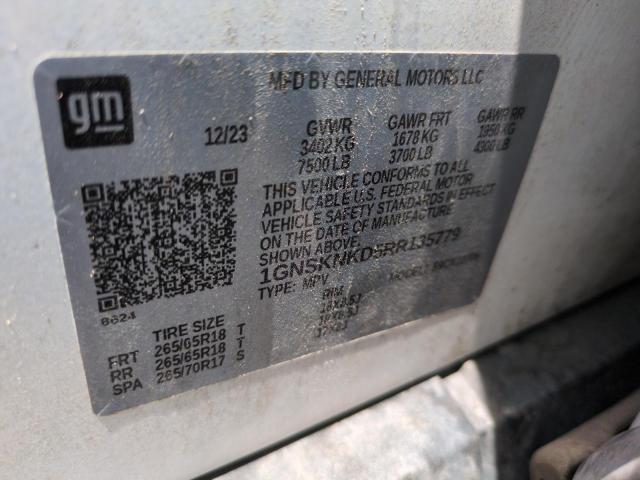 2024 CHEVROLET TAHOE K150 1GNSKNKD5RR135779