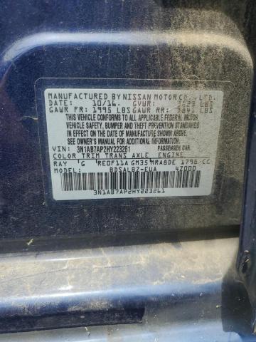 2017 NISSAN SENTRA S 3N1AB7AP2HY223261