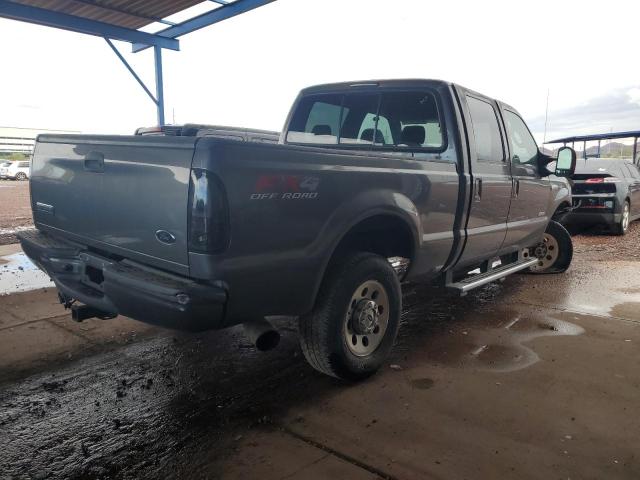 FORD F250 SUPER 2005 gray crew pic diesel 1FTSW21P45ED39773 photo #4