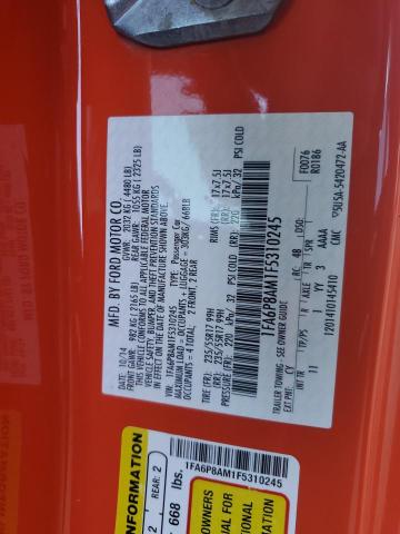 2015 FORD MUSTANG 1FA6P8AM1F5310245