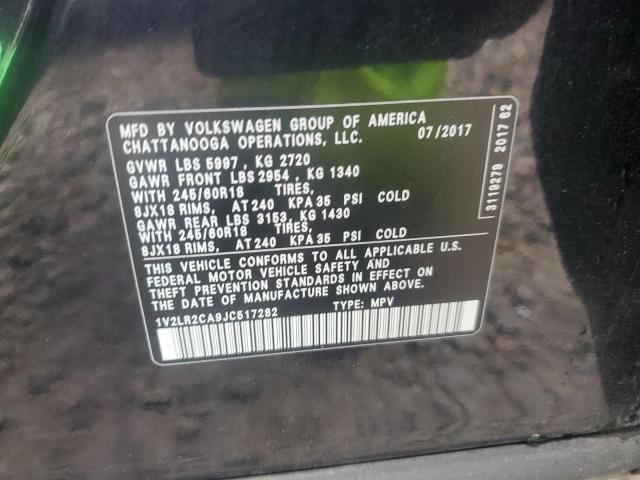 2018 VOLKSWAGEN ATLAS SE 1V2LR2CA9JC517282