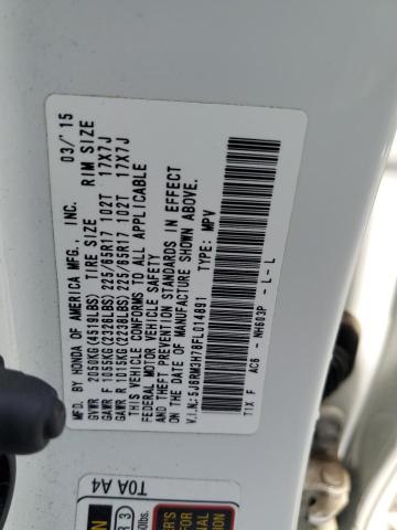 2015 HONDA CR-V EXL - 5J6RM3H78FL014891