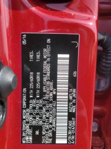2016 LEXUS NX 200T BA - JTJBARBZ1G2081463