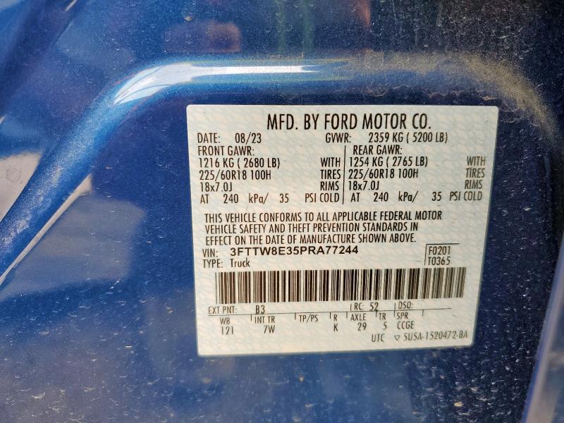 2023 FORD MAVERICK X - 3FTTW8E35PRA77244