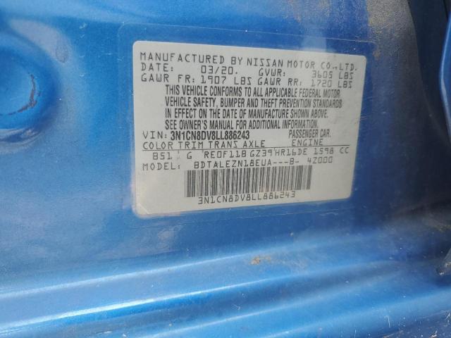 2020 NISSAN VERSA S 3N1CN8DV8LL886243