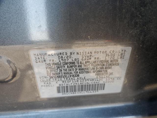 2020 NISSAN VERSA SV - 3N1CN8EVXLL916339