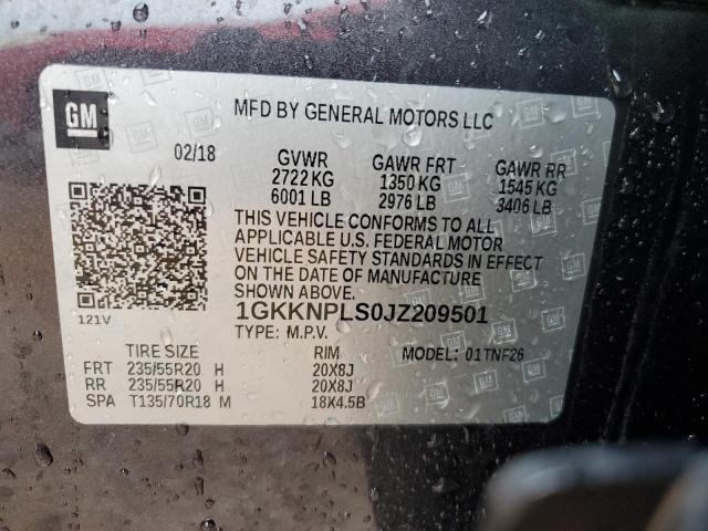 2018 GMC ACADIA DEN 1GKKNPLS0JZ209501
