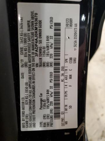 2019 FORD FIESTA S - 3FADP4AJ0KM163670