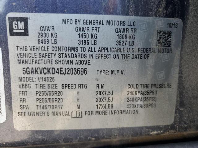 2014 BUICK ENCLAVE - 5GAKVCKD4EJ203696