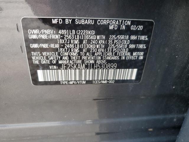2020 SUBARU FORESTER S JF2SKAMC1LH530899