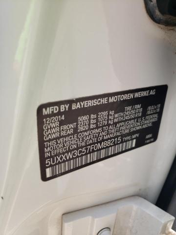 2015 BMW X4 XDRIVE2 - 5UXXW3C57F0M88215