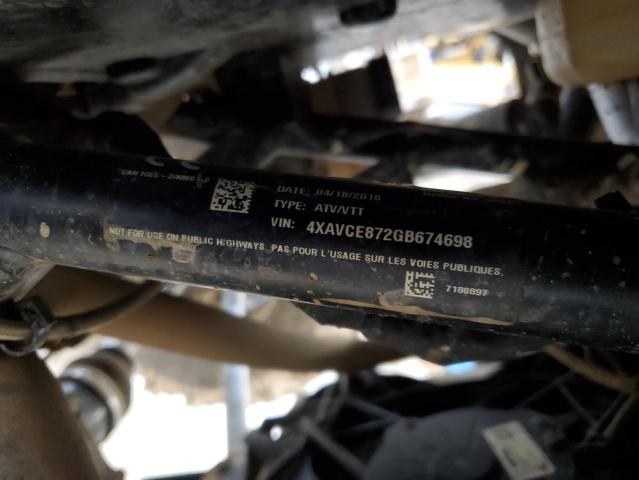 2016 POLARIS RZR 4 900 4XAVCE872GB674698