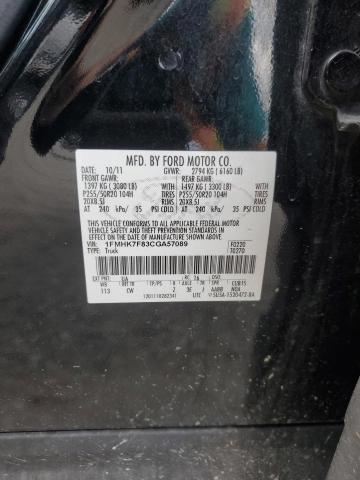 2012 FORD EXPLORER L - 1FMHK7F83CGA57089