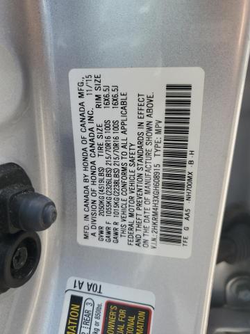 2016 HONDA CR-V LX 2HKRM4H3XGH608915