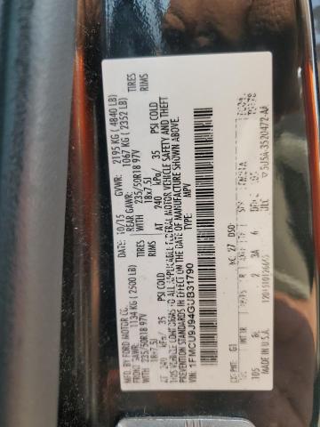 2016 FORD ESCAPE TIT 1FMCU9J94GUB31790